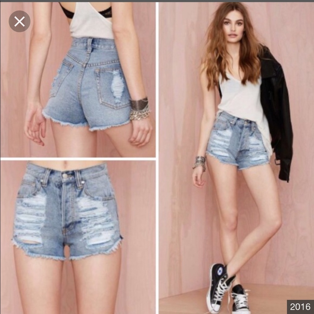 Mink Pink Slasher Flick High Waisted Shorts